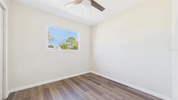 a view of small space with empty racks