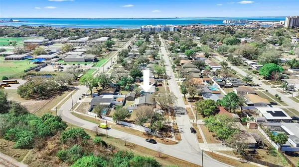 an aerial view of a city with lots of residential buildings