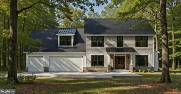 front view of house with a yard
