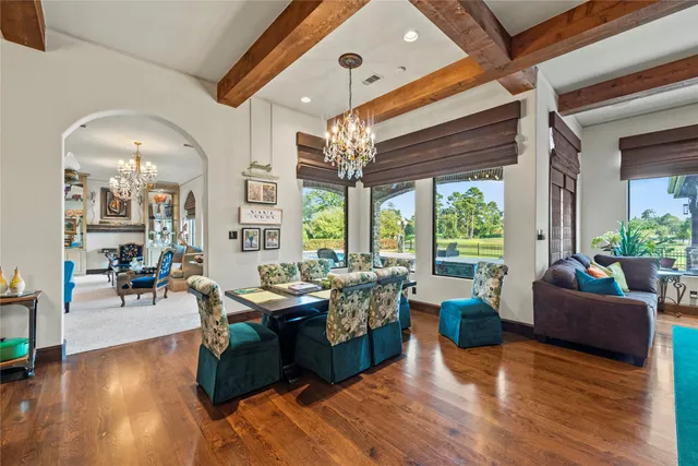 a view of a hallway with washer and dryer