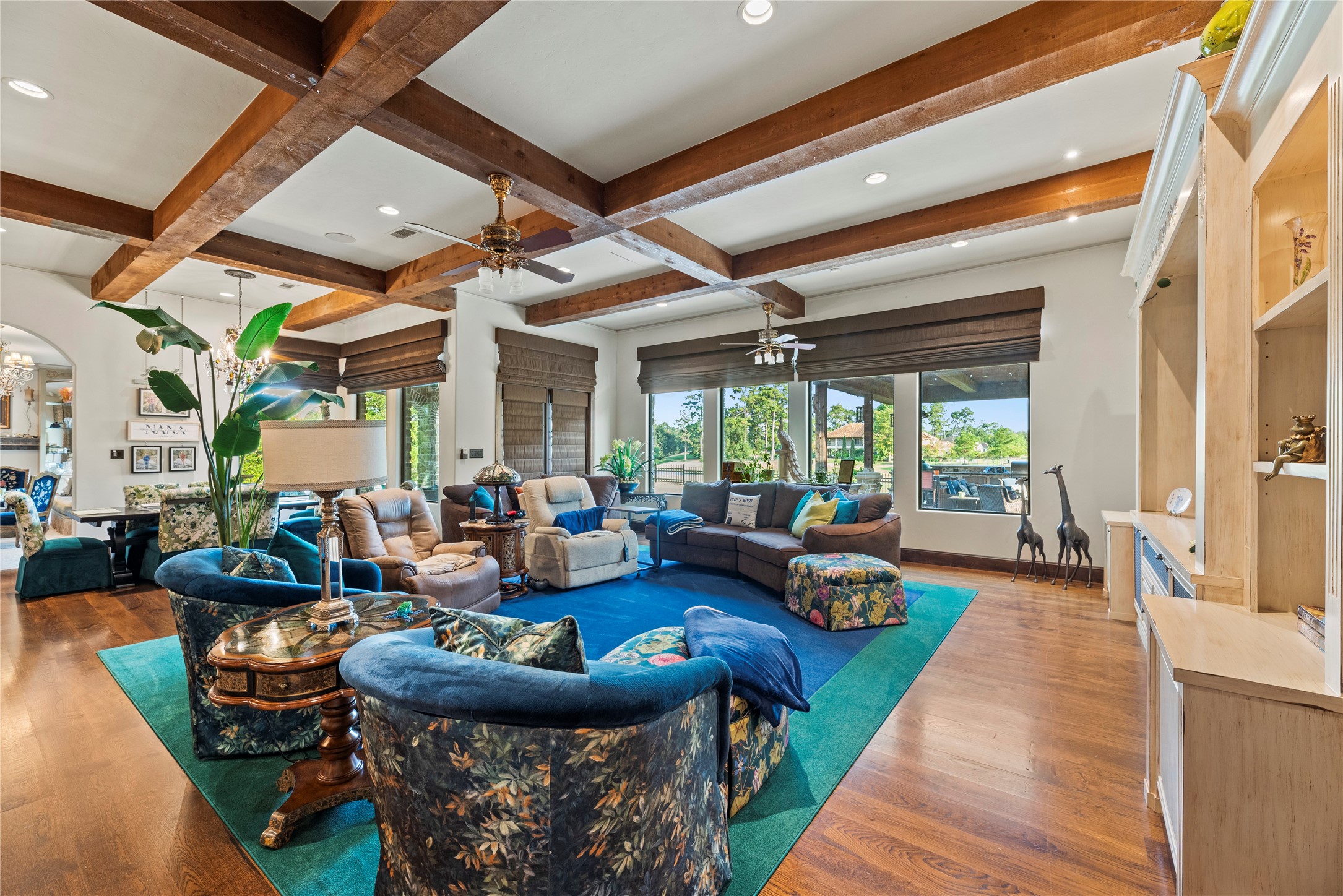 7715 Firethorne Creek Court Spring, TX 77389 - Photo 15 of 50 a living room with furniture and a large window