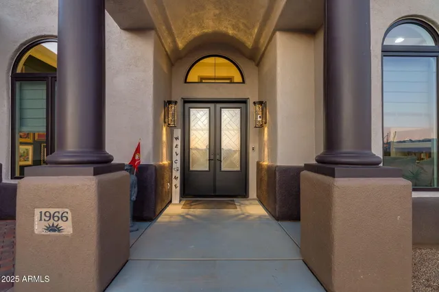 a living room with a stove and a window