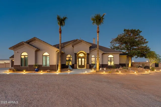 a front view of a building with street view