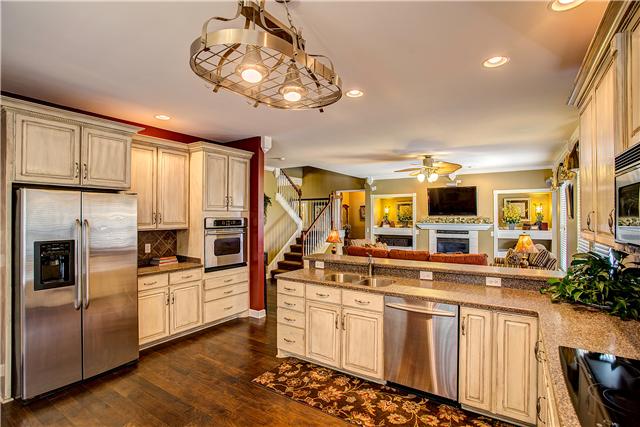 4251 Oregon Road Springfield, TN 37172 - Photo 3 of 20 Custom Painted Distressed Cherry Cabinets