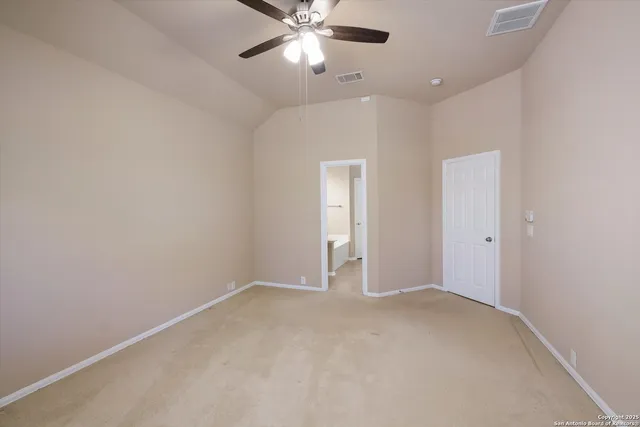 a view of an empty room