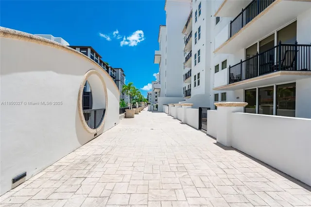 a view of a building with entryway