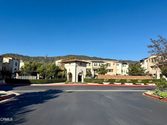 a view of street with houses