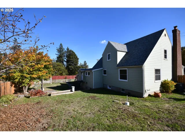 a backyard of a house