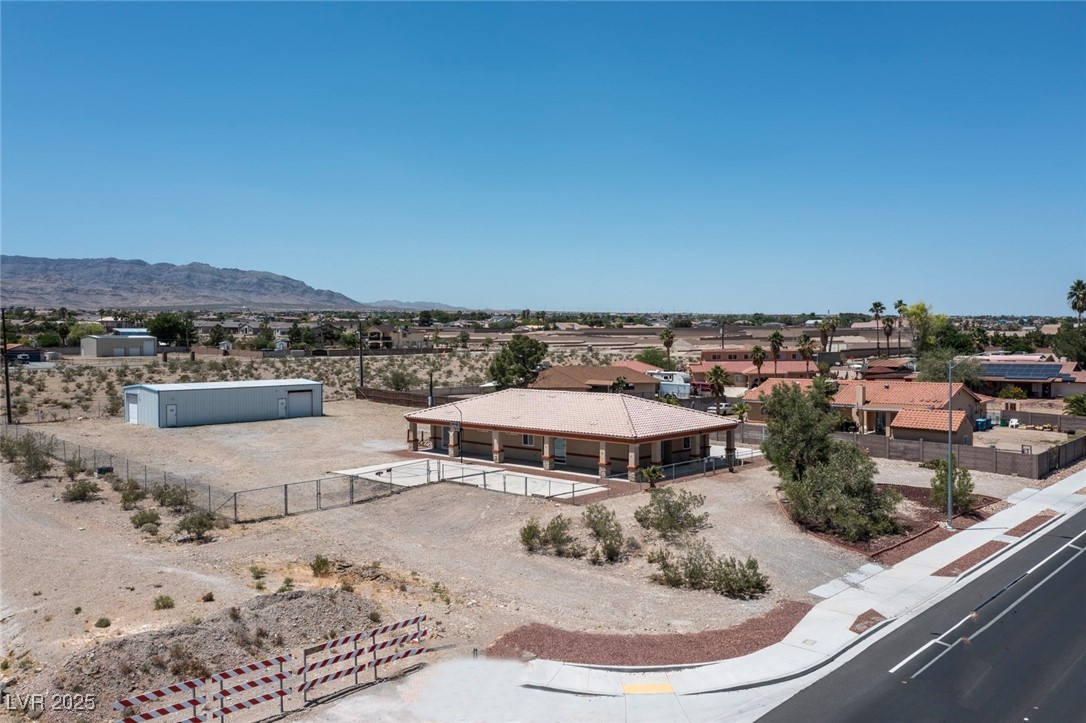 Drone/Aerial Southeast View of Property with Fort Apache Road & Fisher Road Entrances/Exits.