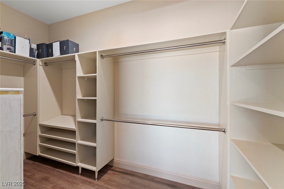 5315 North Fort Apache Road Las Vegas, NV 89149 - Photo 33 of 46 Primary Bedroom Spacious Closet with Custom Storage Shelving.