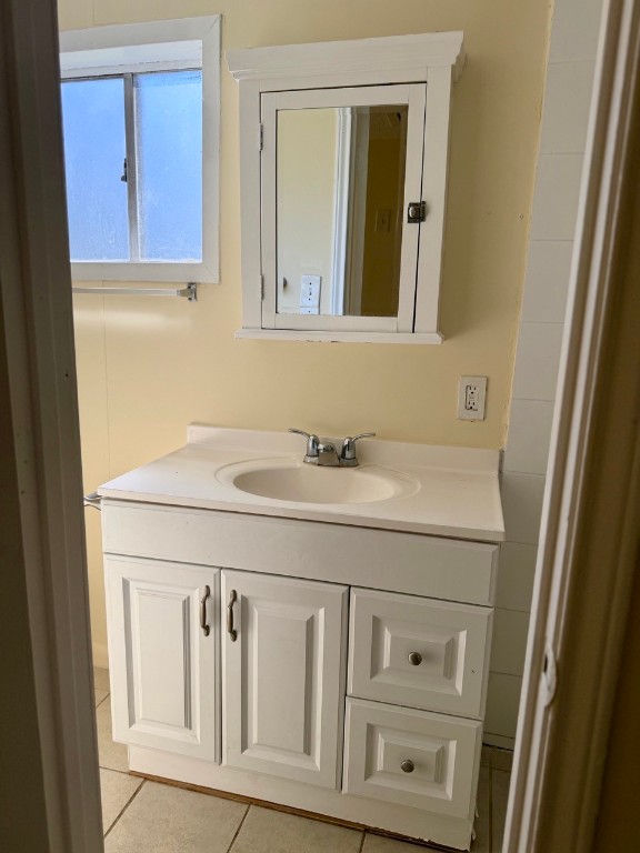 1608 Dyer Avenue Rosenberg, TX 77471 - Photo 10 of 16 a bathroom with a sink a vanity and a mirror
