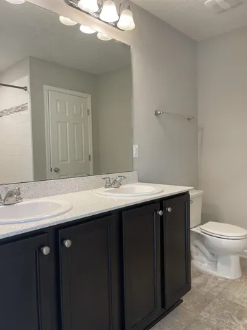 a bathroom with a sink and a toilet