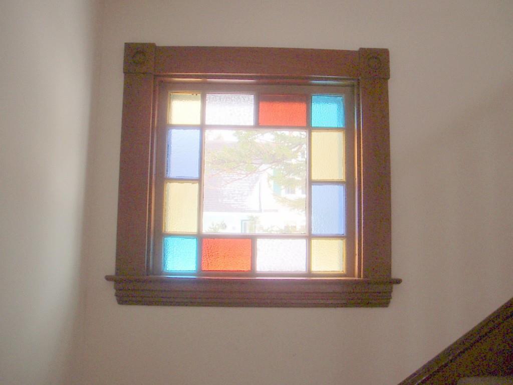 80 Summit Road Mount Desert, ME 04662 - Photo 8 of 10 Stained glass window in stairway