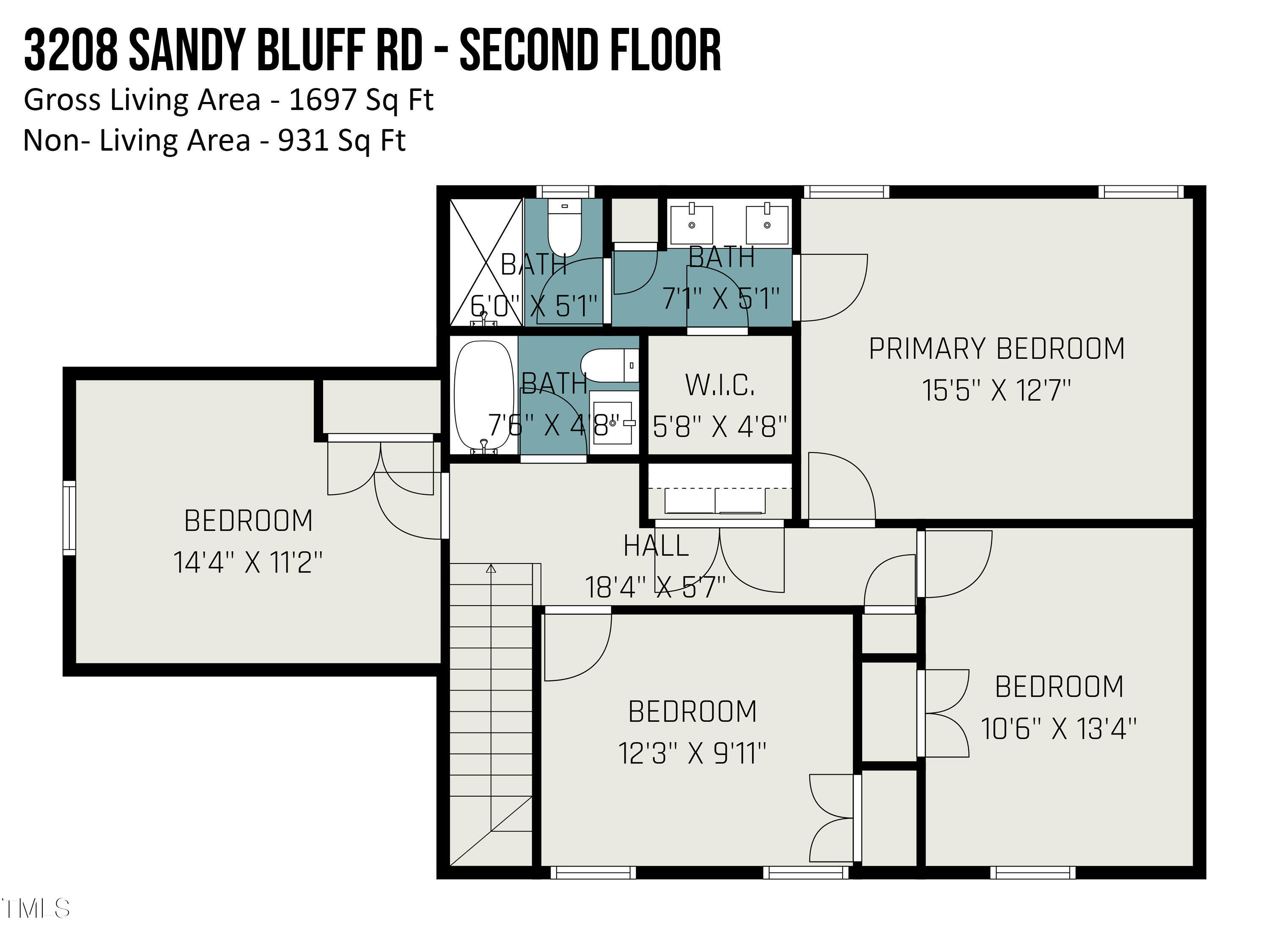 3208 Sandy Bluff Road Raleigh, NC 27616 - Photo 28 of 28 3208_sandy_bluff_rd_-_second_floor