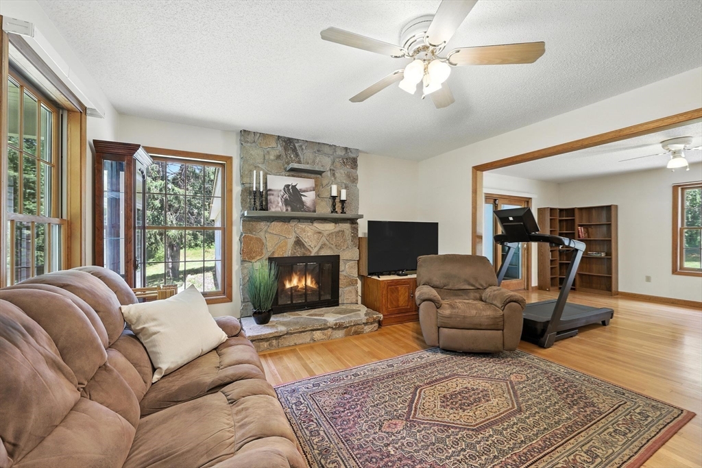 285 Lower Hampden Road Monson, MA 01057 - Photo 11 of 40 a living room with furniture and a fireplace
