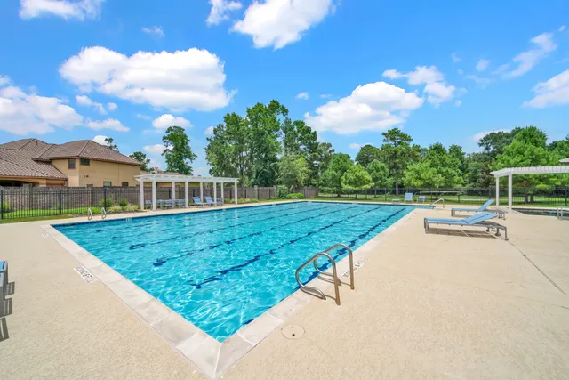a view of a patio with a yard