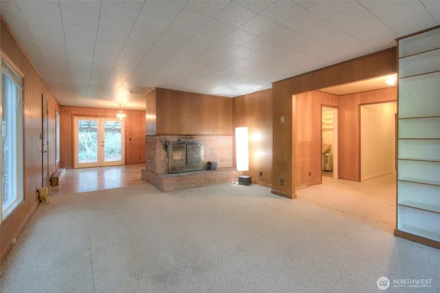 a kitchen with white cabinets