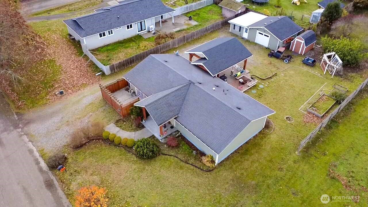 151 Valley View Drive Sequim, WA 98382 - Photo 6 of 40 an aerial view of a house with a swimming pool