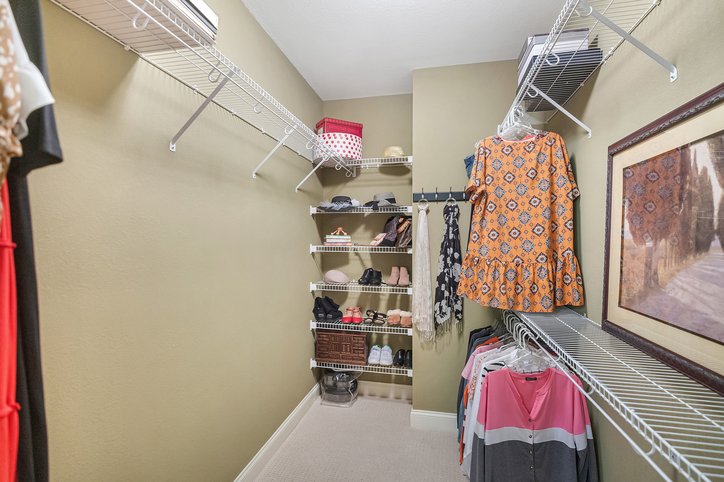 402 Boaters Row Fair Play, SC 29643 - Photo 12 of 50 An organized walk-in closet featuring wire shelving and soft carpeting for convenient storage.