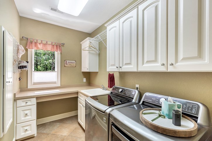 402 Boaters Row Fair Play, SC 29643 - Photo 13 of 50 This dedicated utility space offers practical organization and efficiency for daily chores.