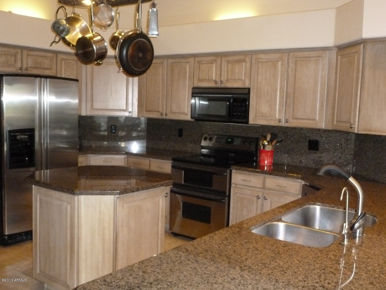 2032 East Tecoma Road Phoenix, AZ 85048 - Photo 7 of 23 Island Kitchen with Pot Rack & Granite