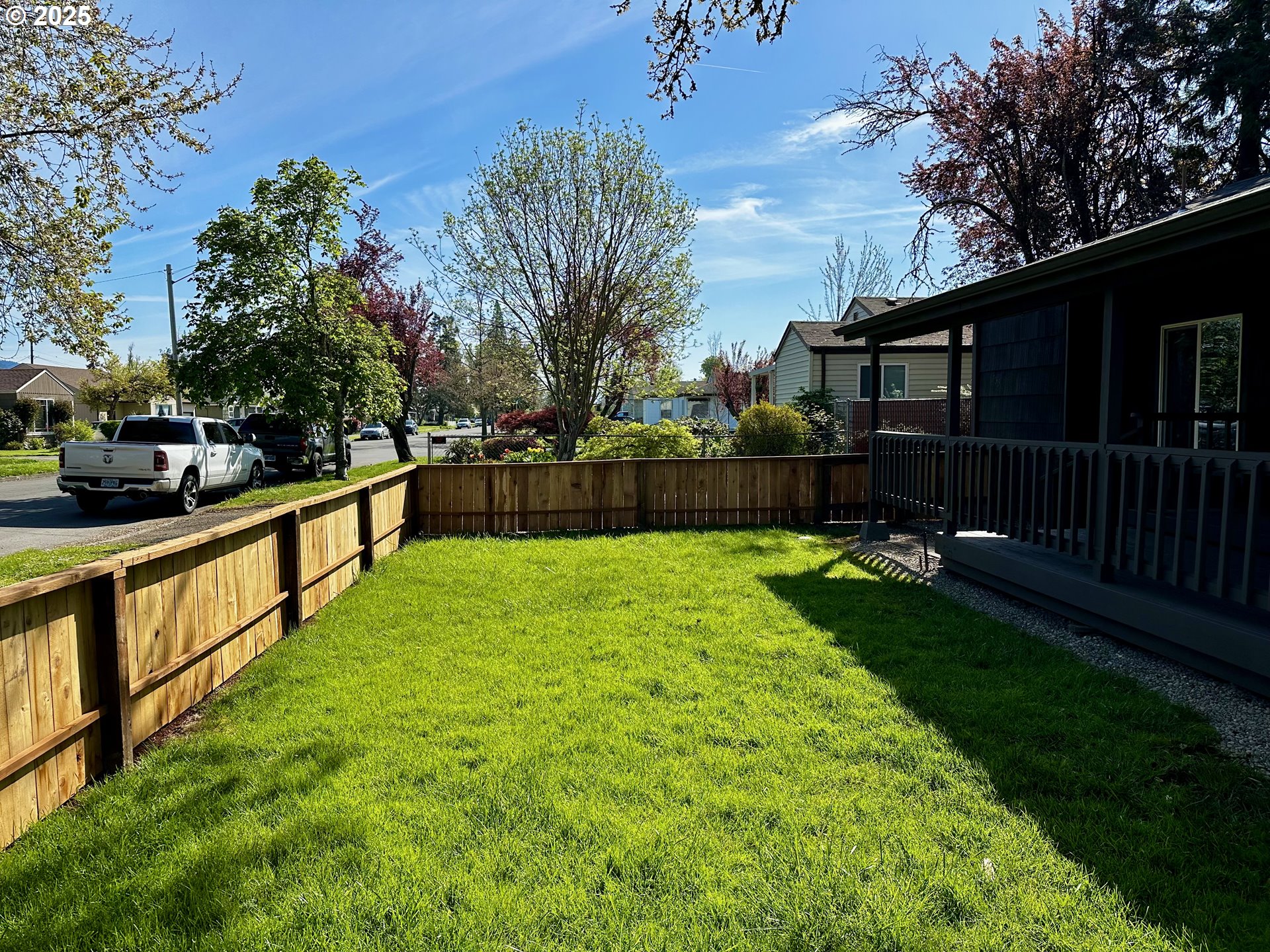1733 I Street Springfield, OR 97477 - Photo 6 of 28 a view of a yard with wooden fence