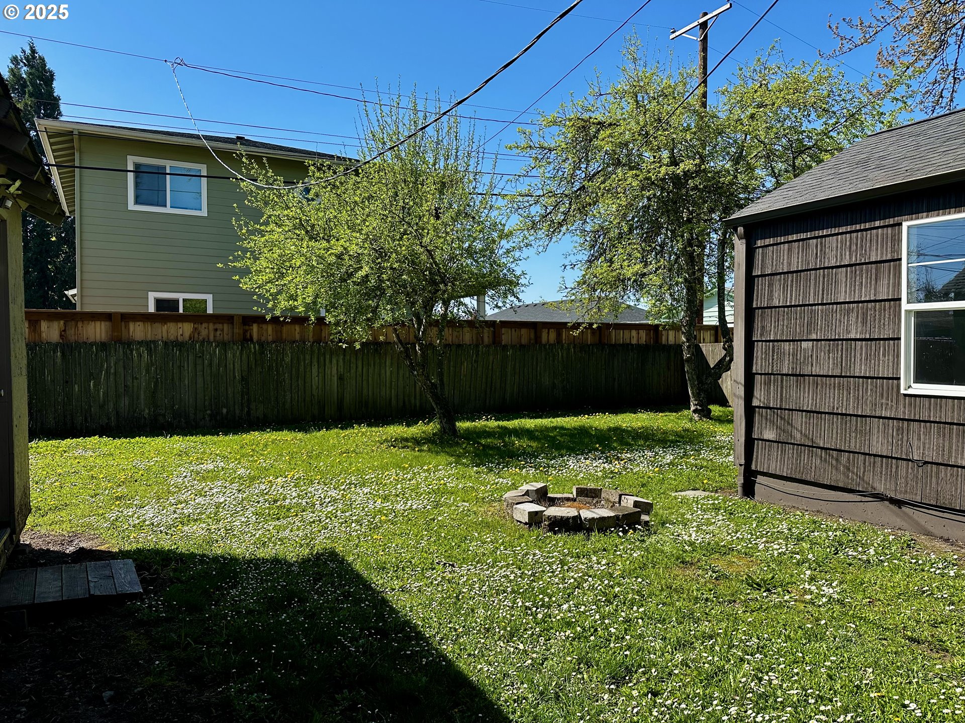 1733 I Street Springfield, OR 97477 - Photo 9 of 28 a view of a backyard with plants and a bench
