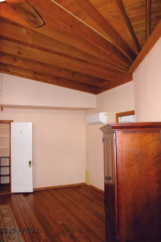 an aerial view of house with yard