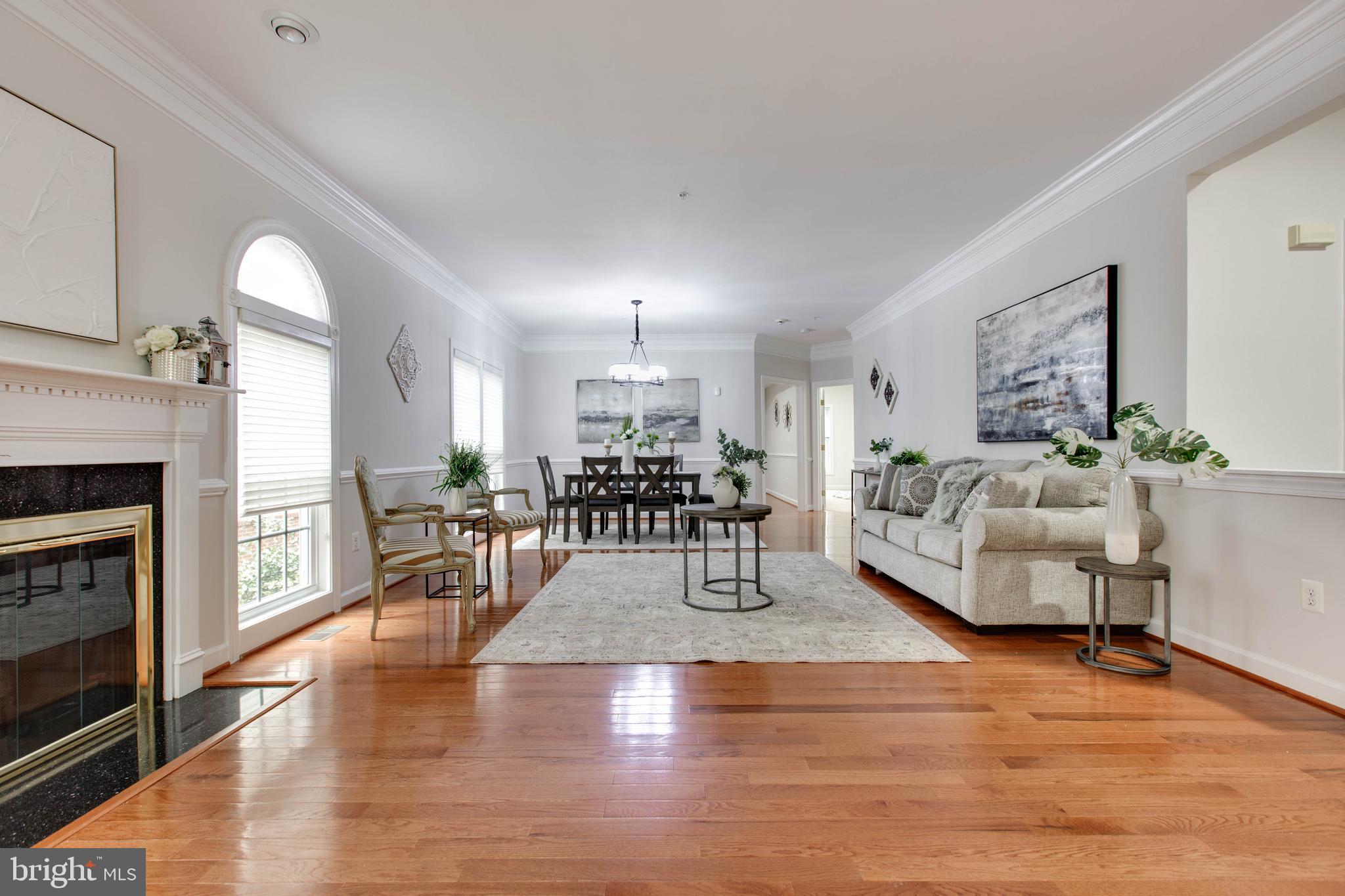 2610 Legends Way Ellicott City, MD 21042 - Photo 12 of 53 a living room with furniture and a fireplace