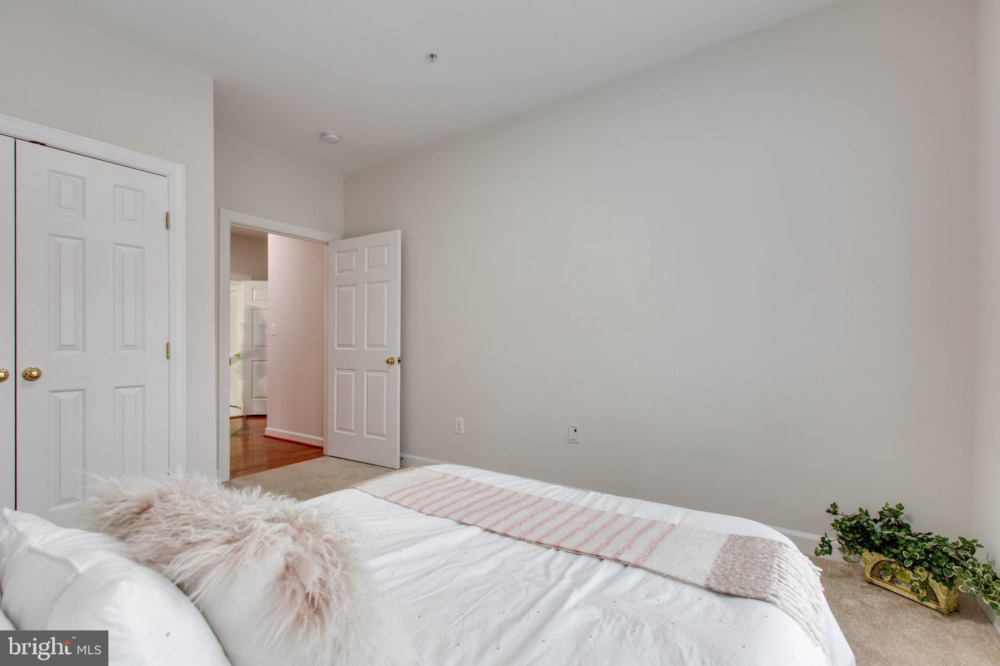 2610 Legends Way Ellicott City, MD 21042 - Photo 19 of 53 a bedroom with a bed and a potted plant