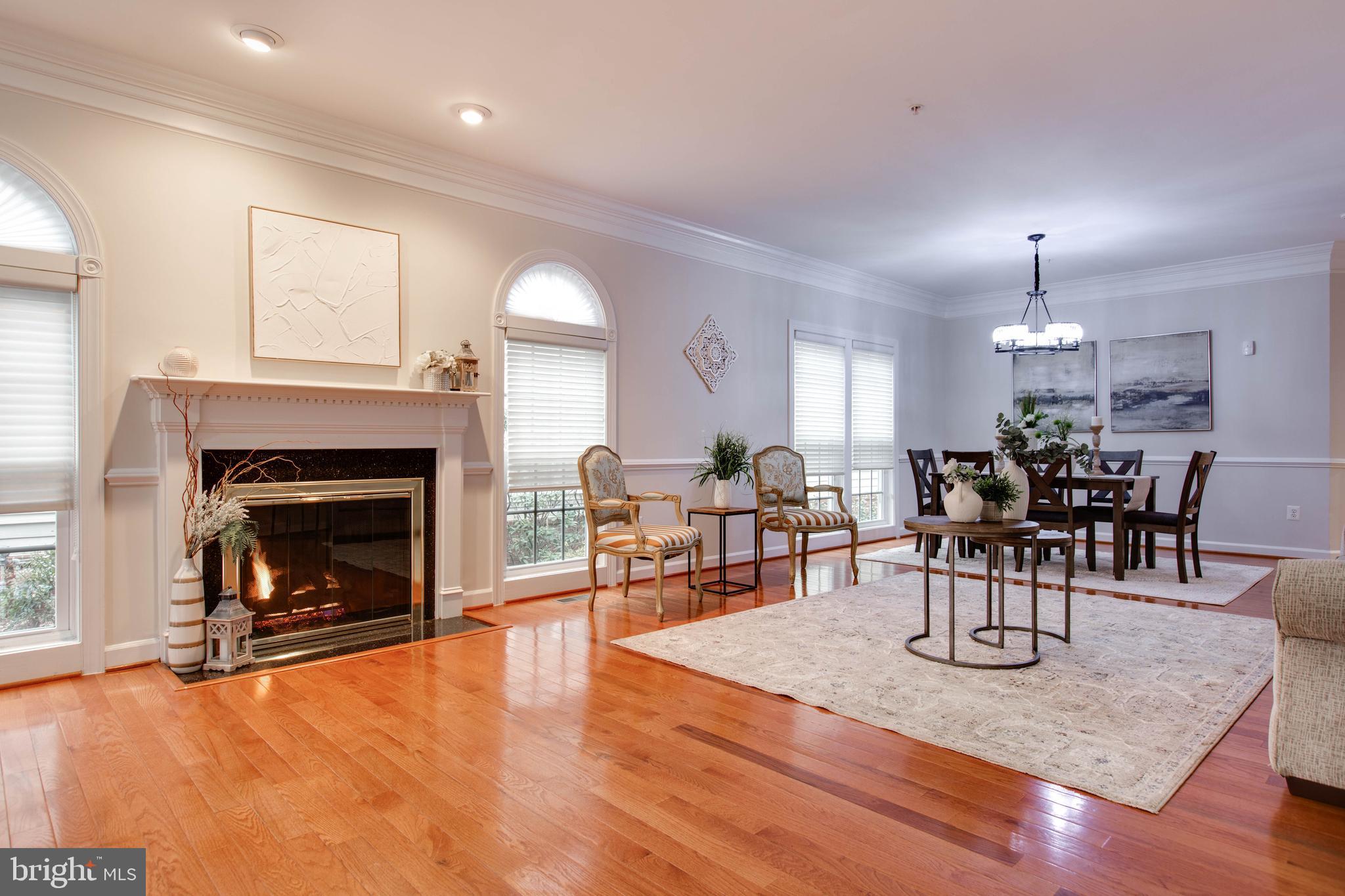 2610 Legends Way Ellicott City, MD 21042 - Photo 10 of 53 a living room with furniture a fireplace and a table