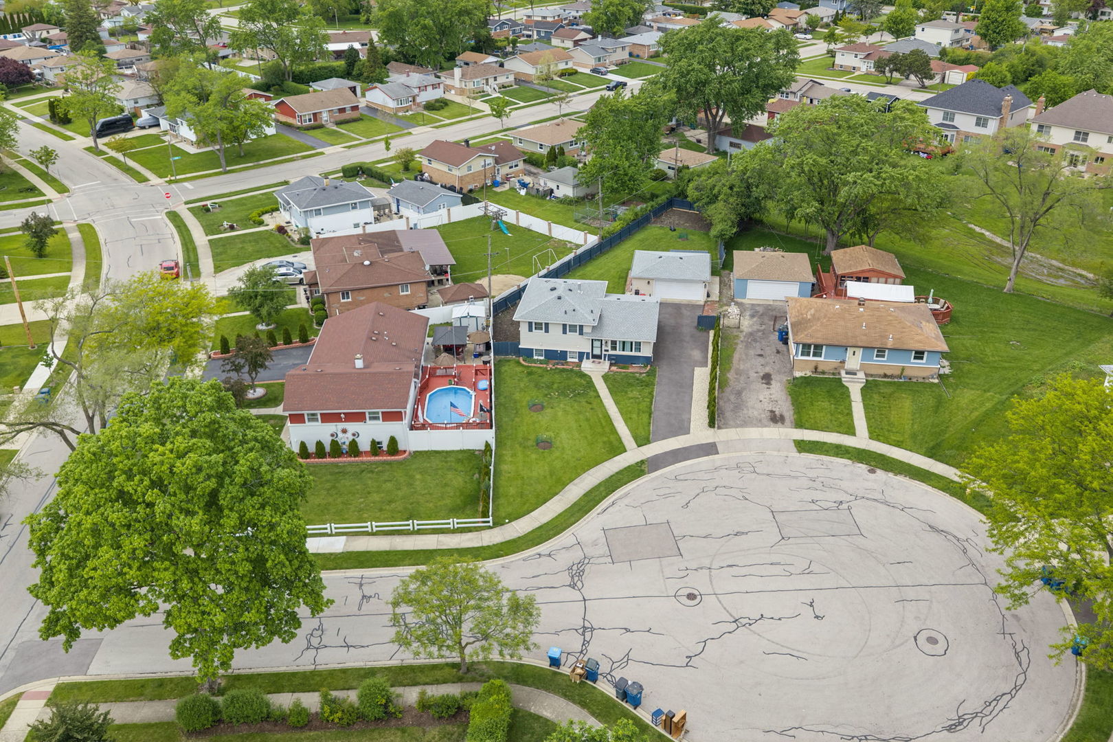 115 Rose Avenue Addison, IL 60101 - Photo 27 of 28 an aerial view of a house with outdoor space