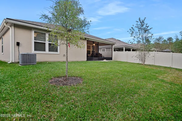 a house view with a garden space
