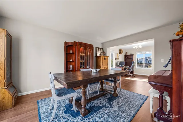 a view of a workspace with furniture