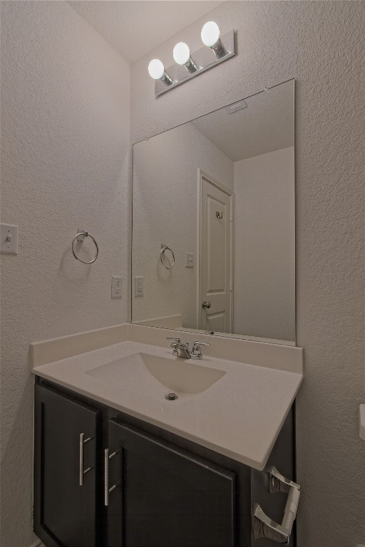 505 Greatest Gift Way Jarrell, TX 76537 - Photo 21 of 30 a bathroom with a sink a vanity and a mirror