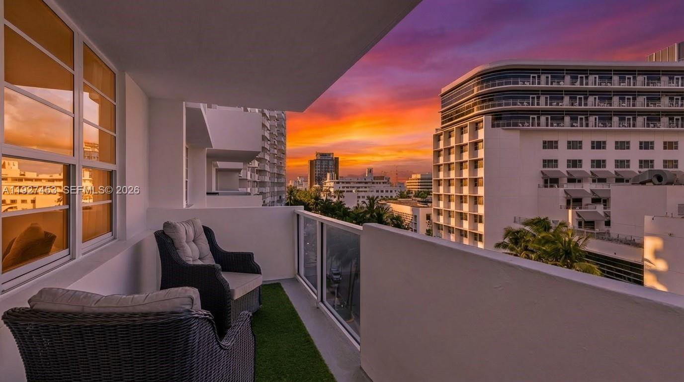 100 Lincoln Road, Unit 643 Miami Beach, FL 33139 - Photo 5 of 17 a balcony view with couple of chairs