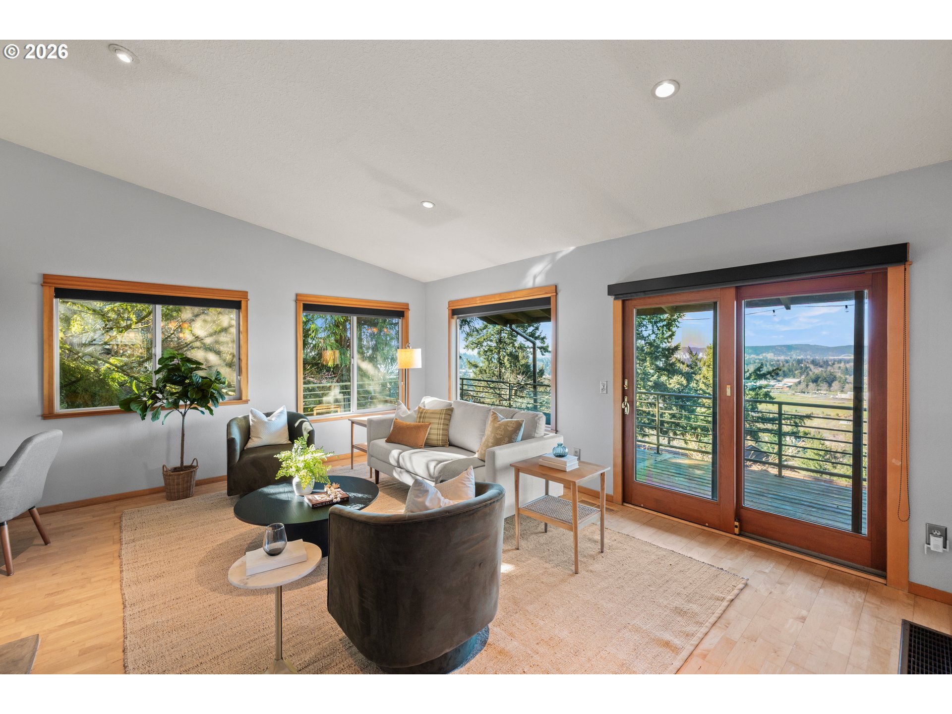 2831 Northeast Rocky Butte Road Portland, OR 97220 - Photo 15 of 33 a living room with furniture and a large window