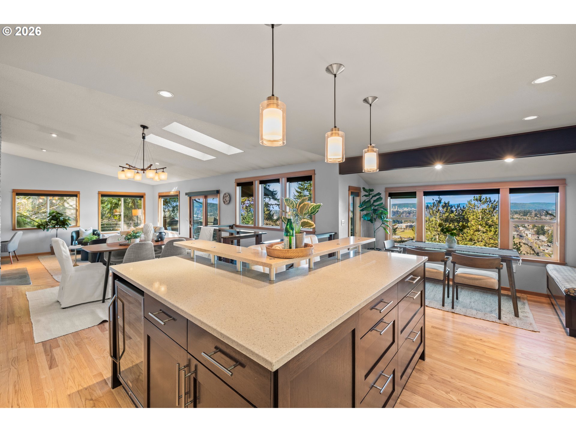 2831 Northeast Rocky Butte Road Portland, OR 97220 - Photo 9 of 33 a view of open kitchen with dining table and chairs