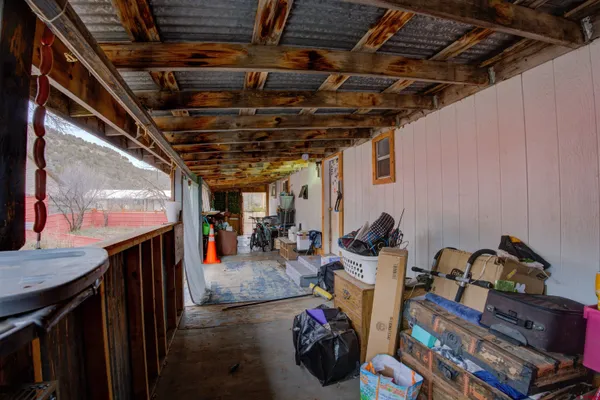 a view of a storage room