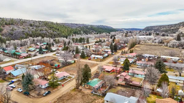 a aerial view of a house