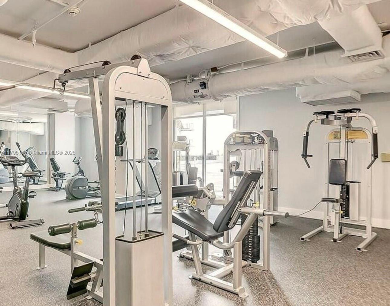 140 South Dixie Highway, Unit 921 Hollywood, FL 33020 - Photo 22 of 30 a view of a room with gym equipment