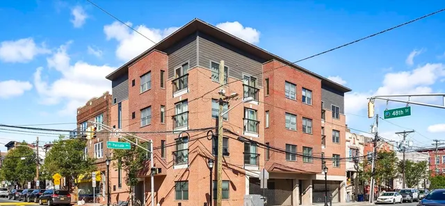 a front view of a building