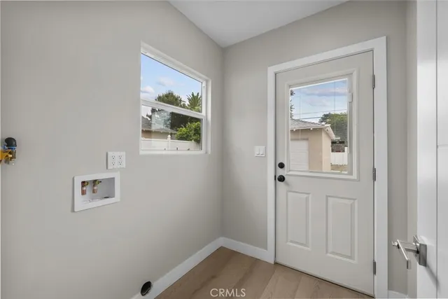 a view of an front door