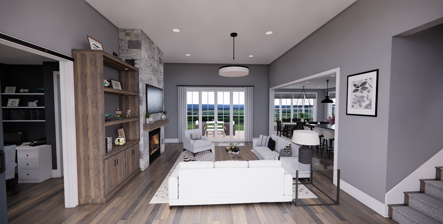 Tbd Tbd Spring Dripping Springs, TX 78620 - Photo 12 of 27 a large white room with a large window and a book shelf