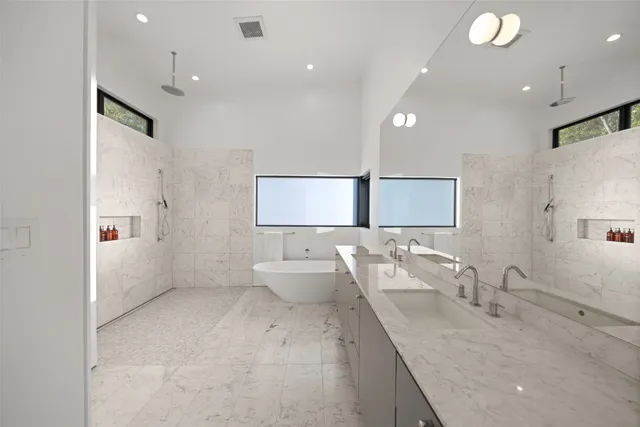 a living room with a couch and a table