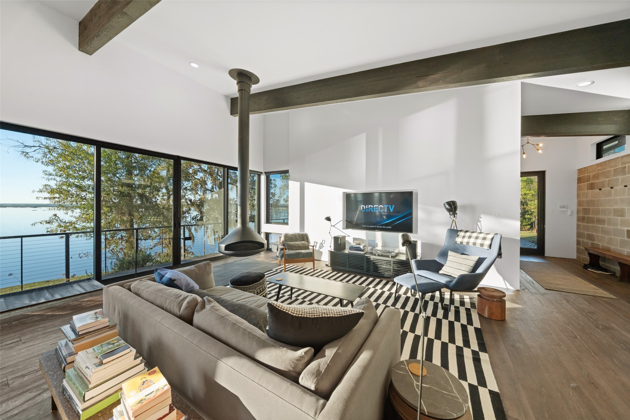 152 Lori Lane Trinity, TX 75862 - Photo 4 of 50 a living room with furniture fireplace and a flat screen tv