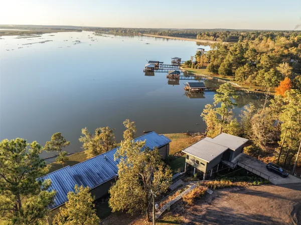a view of an ocean and beach