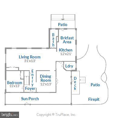 466 Leitch Road Tracys Landing, MD 20779 - Photo 91 of 93 Main level floor plan