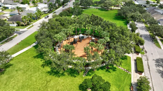a view of a lake with houses