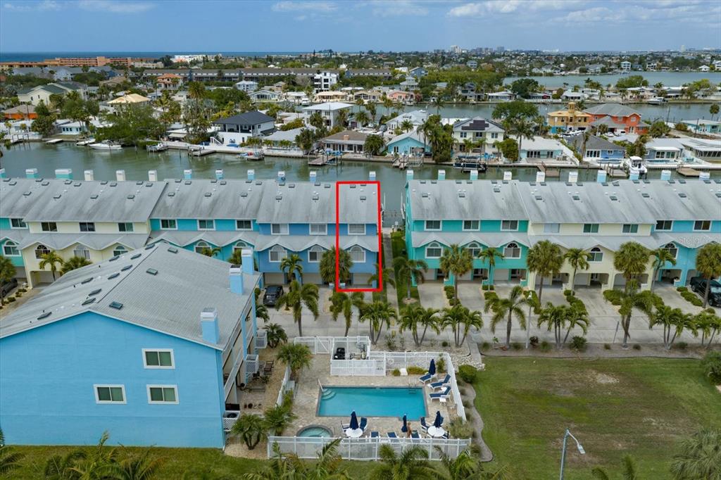 124 Marcdale Boulevard Indian Rocks Beach, FL 33785 - Photo 53 of 55 an aerial view of residential houses with outdoor space